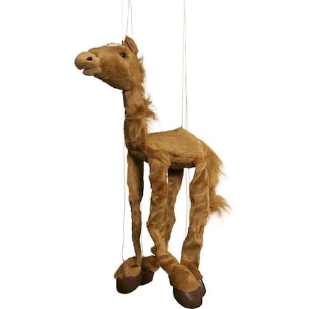 Sunny Toys WB952A 38 In. Four-Leg Large Marionette Horse - Brown